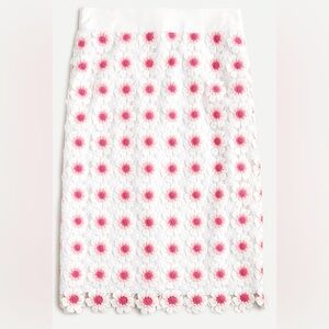 J. Crew skirt in  floral crochet